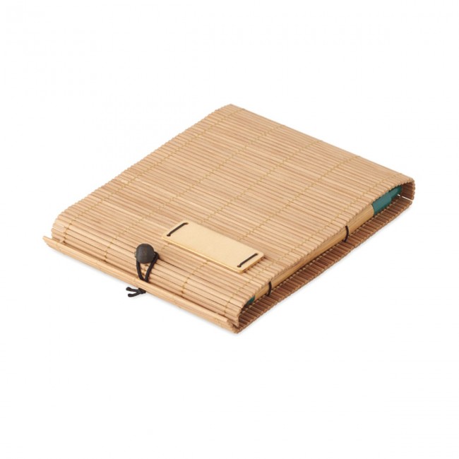 Promotional Bamboo 80 sheet notebook & pe - Image 3