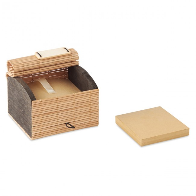 Promotional Bamboo desk notepad 500 sheet - Image 3