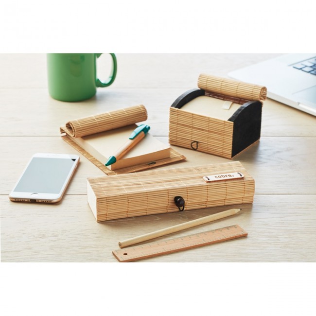 Promotional Bamboo stationary set - Image 4