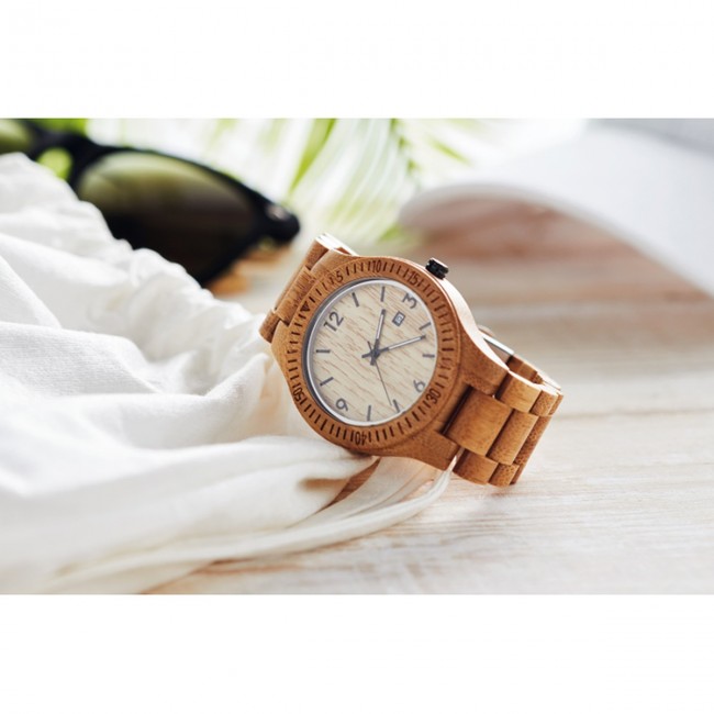 Promotional Wooden Watch in box - Image 4