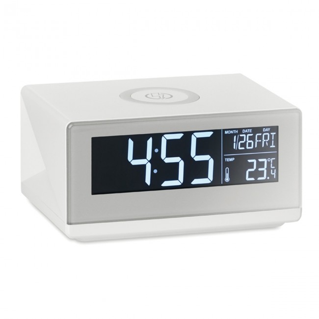 Promotional LED Clock & Wireless Charger 5W - Image 1