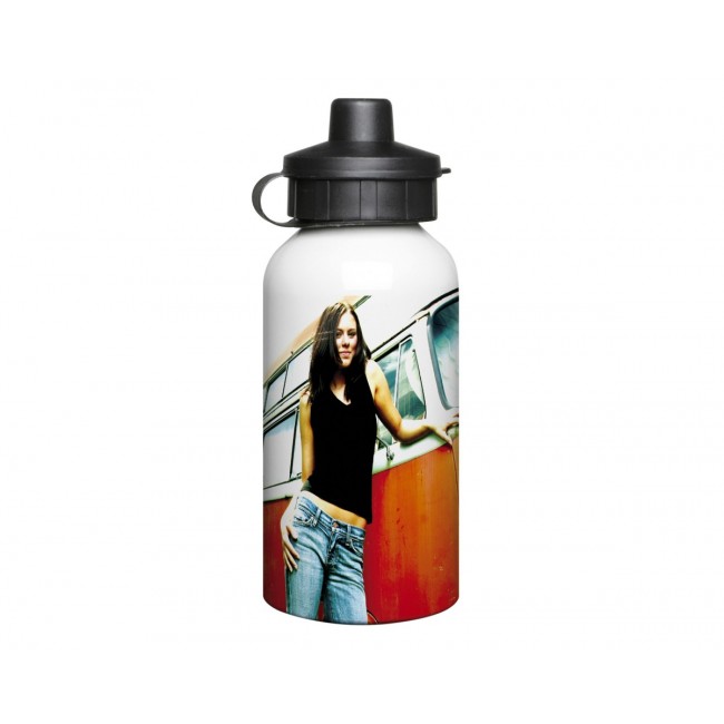 Promotional Aluminium 400ml White Drink Bottle