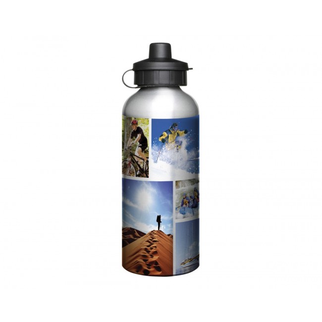 Promotional Aluminium 600ml Silver Drink Bottle