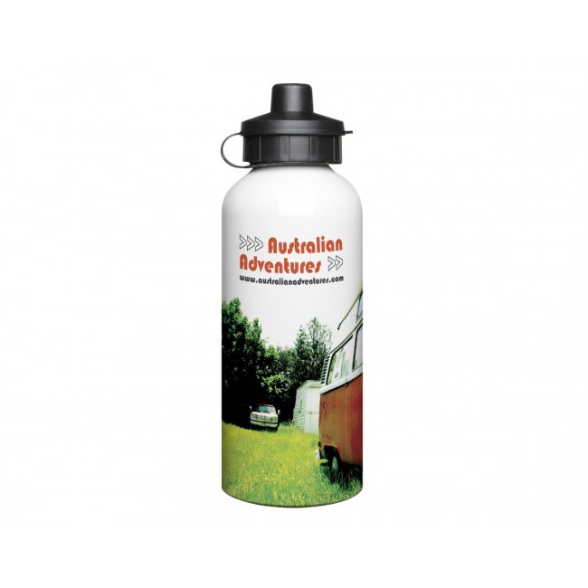 Promotional Aluminium 600ml White Drink Bottle