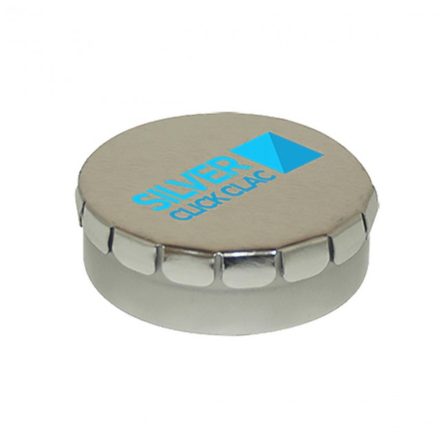 Promotional 53mm Click Clack Mint Silver Tin