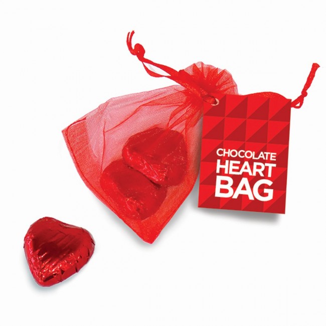 Promotional Heart Organza Bag