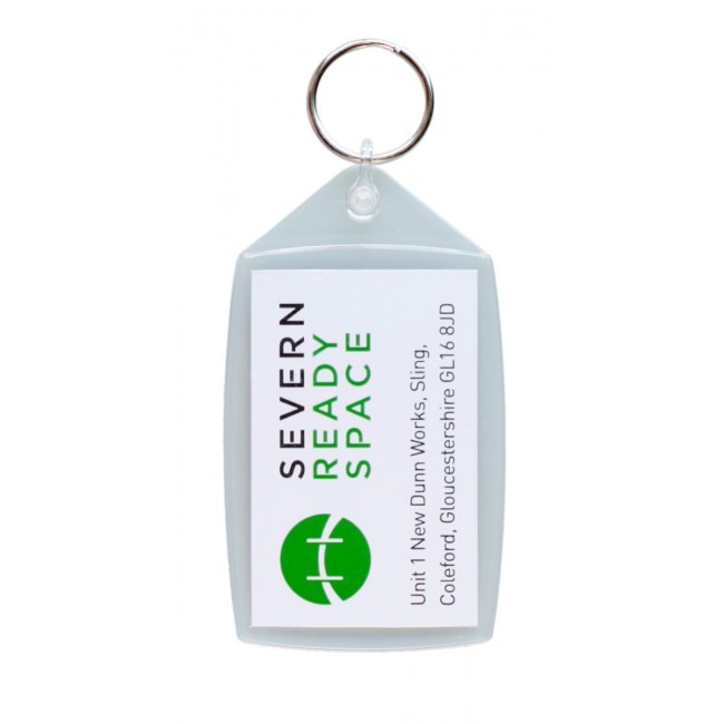 Promotional Large Rectangular Keyring