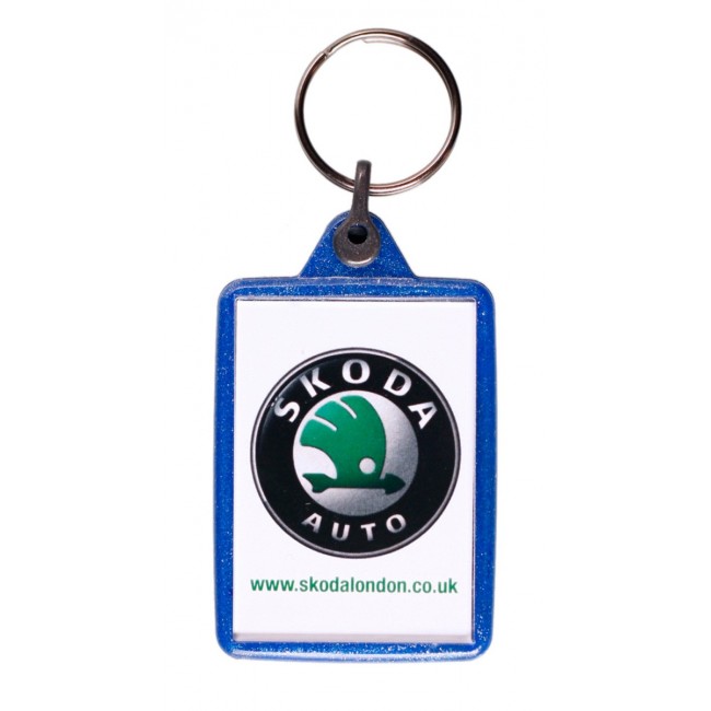 Promotional Recycled Rectangular Keyring - Image 3