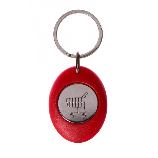 Promotional Trolley Coin Keyring - Image 1