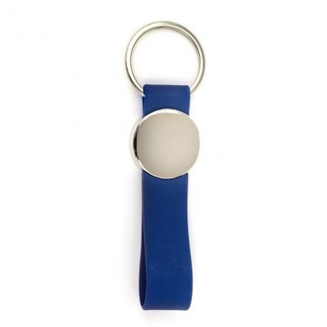 Promotional Metal Keyring with Silicone Loop - Image 4