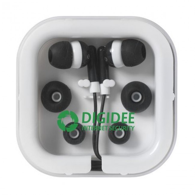 Promotional Earphones in Square Case - Image 5