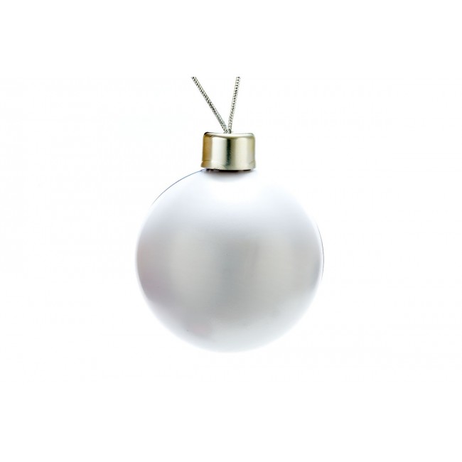 Promotional Round bauble with solid colour back - Image 2