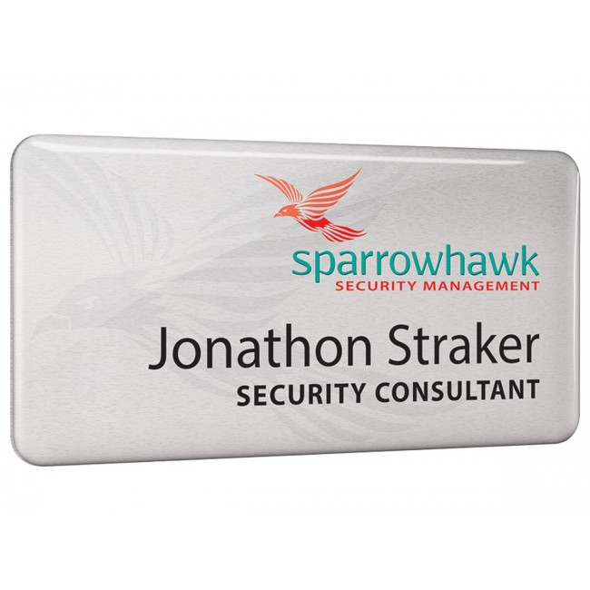 Promotional Personalised metal name badge