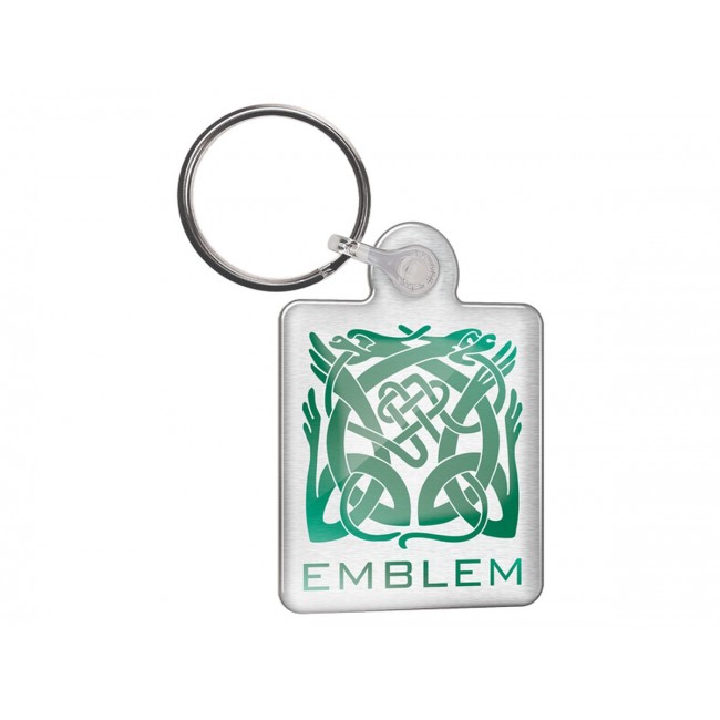 Promotional Single sided metal keyrings