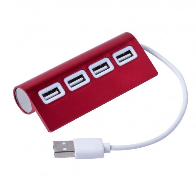 Promotional 4 Ports USB Aluminium Alloy Hub - Image 4