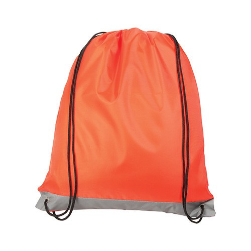 Promotional Reflective Stripe Drawstring Bag - Image 2