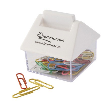 Promotional House Paperclip Dispenser