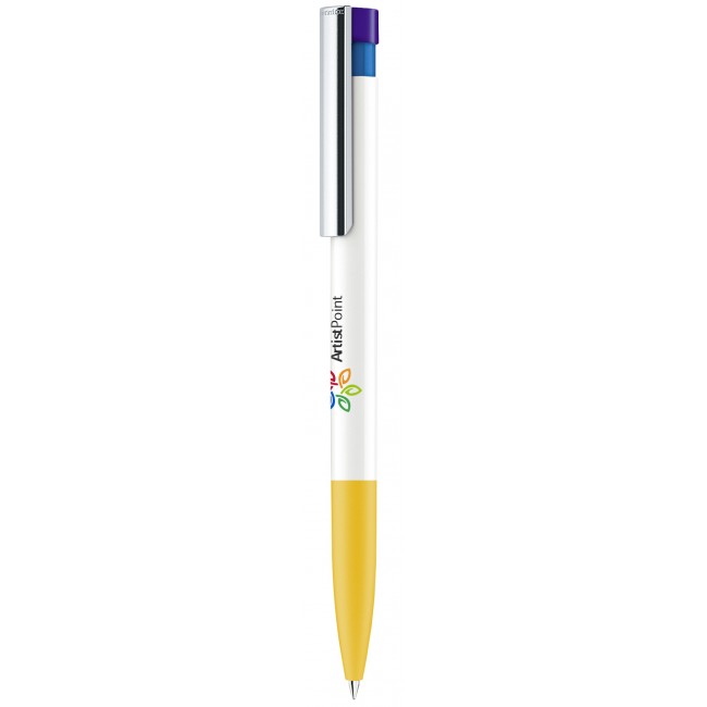 Promotional senator Liberty plastic ball pen with soft grip, metal clip & Xtreme Branding