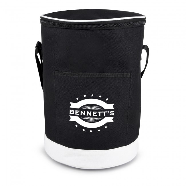 Promotional Cylinder Polyester Cooler Bag - Image 1