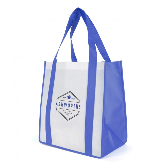 Promotional Trudy Non-Woven White Shopper - Image 1