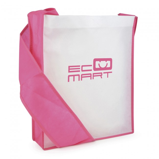 Promotional Contrast Non-Woven Messager Bag - Image 2