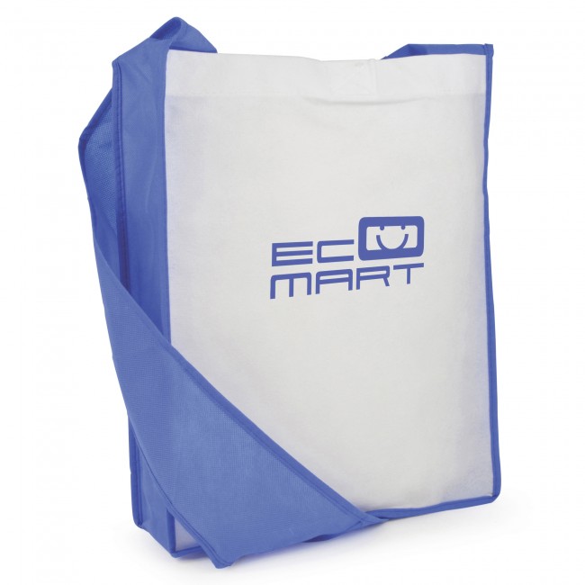 Promotional Contrast Non-Woven Messager Bag - Image 5