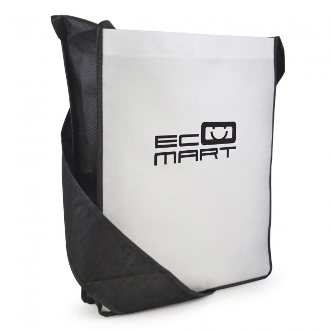 Promotional Contrast Non-Woven Messager Bag - Image 7