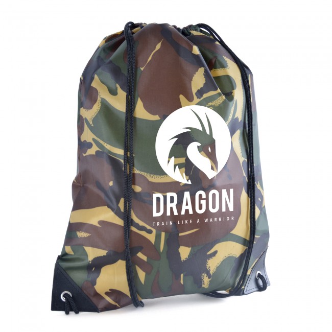 Promotional Camo Drawstring Bag