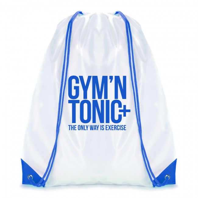 Promotional Dobson White Drawstring Bag