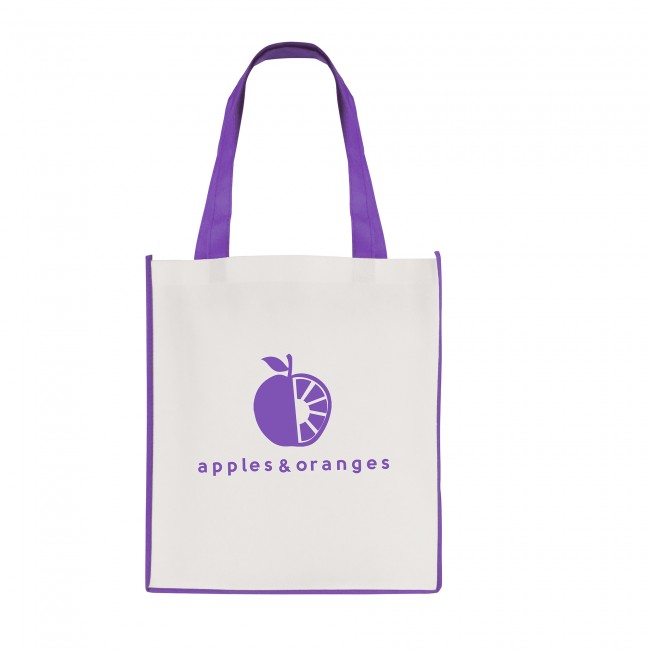 Promotional Large Recyclable Non-Woven Contrast Shopper - Image 8