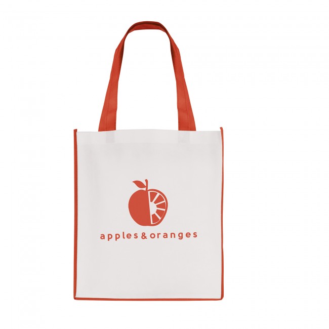 Promotional Large Recyclable Non-Woven Contrast Shopper - Image 7