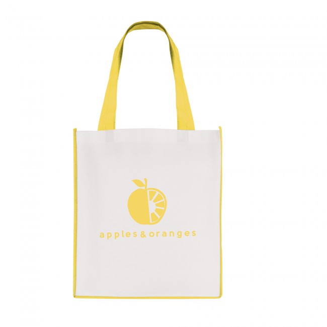 Promotional Large Recyclable Non-Woven Contrast Shopper - Image 6