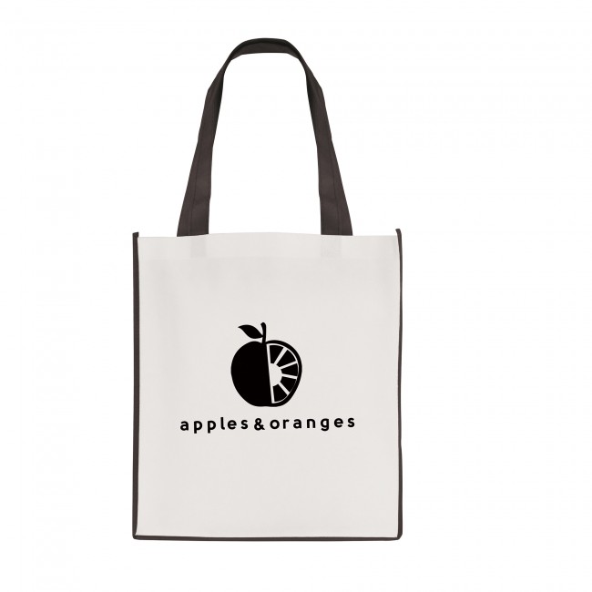 Promotional Large Recyclable Non-Woven Contrast Shopper - Image 3