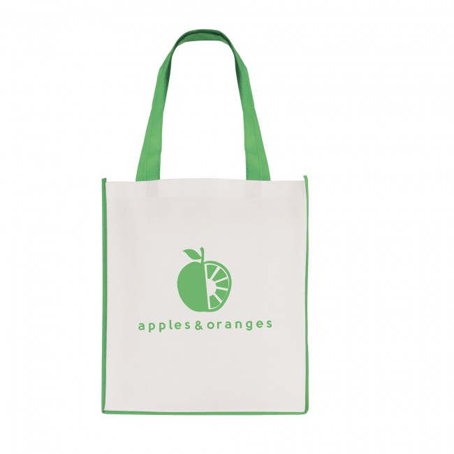 Promotional Large Recyclable Non-Woven Contrast Shopper - Image 2