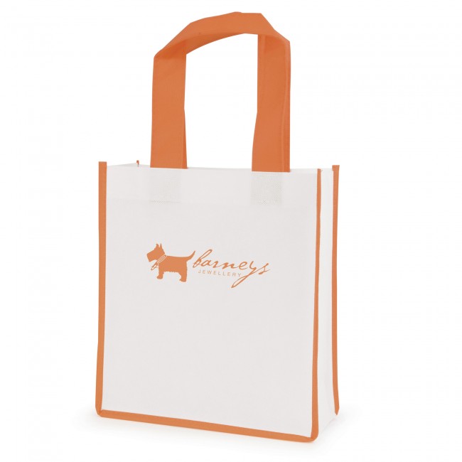 Promotional Mini Contrast  Recyclable Non-Woven Shopper - Image 1