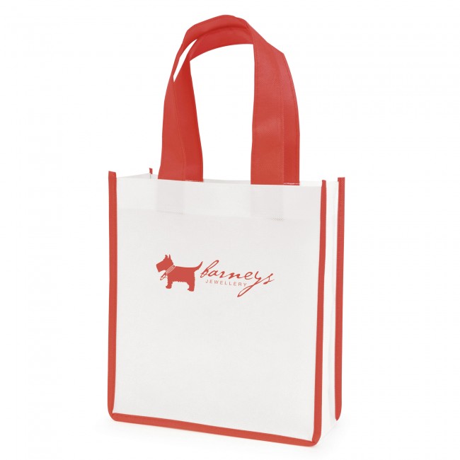 Promotional Mini Contrast  Recyclable Non-Woven Shopper - Image 3