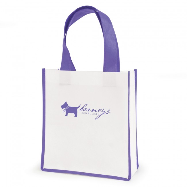 Promotional Mini Contrast  Recyclable Non-Woven Shopper - Image 4