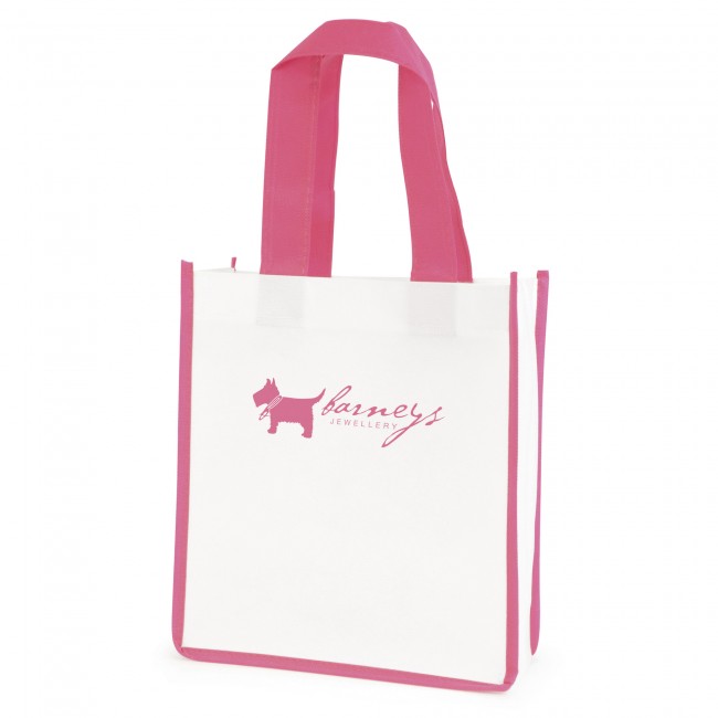 Promotional Mini Contrast  Recyclable Non-Woven Shopper - Image 5