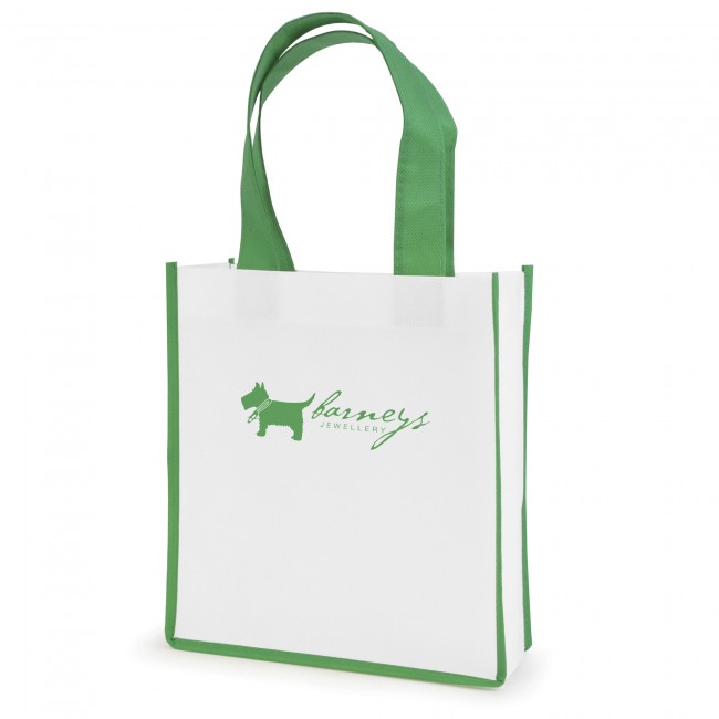 Promotional Mini Contrast  Recyclable Non-Woven Shopper - Image 6