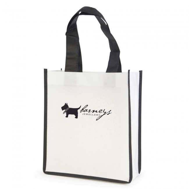 Promotional Mini Contrast  Recyclable Non-Woven Shopper - Image 8