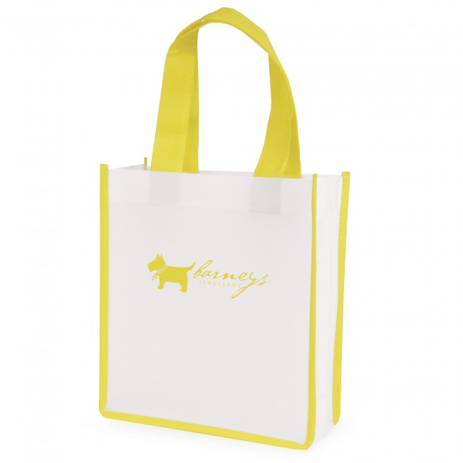 Promotional Mini Contrast  Recyclable Non-Woven Shopper - Image 9