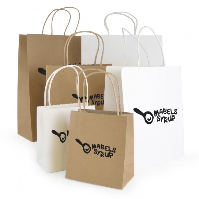 Promotional Brunswick Natural Coloured Paper Bag - Image 4