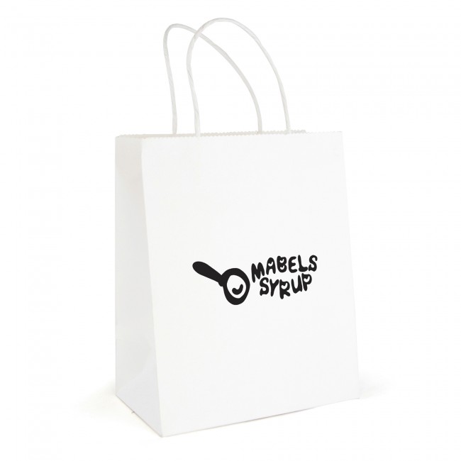 Promotional Brunswick White Paper Bag - Image 3