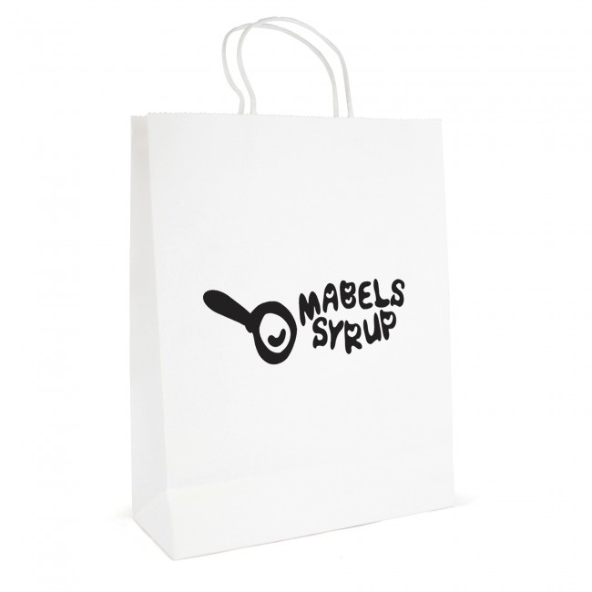 Promotional Brunswick White Paper Bag - Image 4