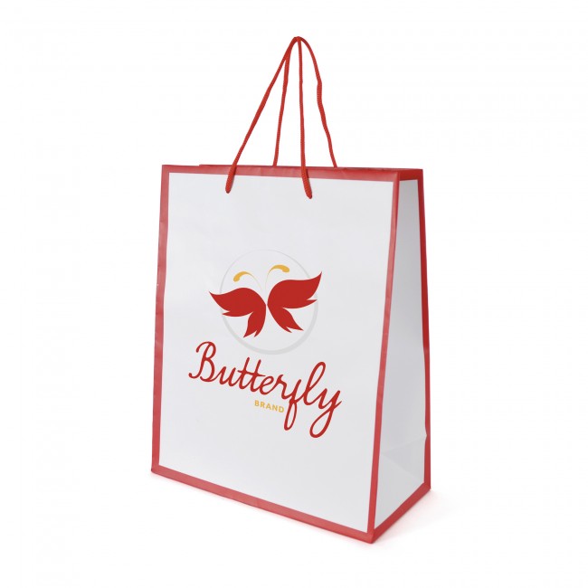 Promotional Newquay Medium Glossy Paper Bag - Image 1