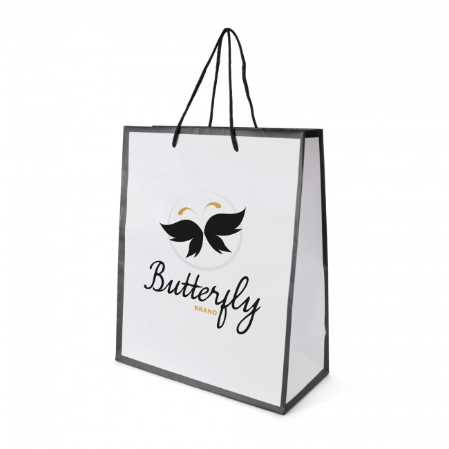 Promotional Newquay Medium Glossy Paper Bag - Image 2