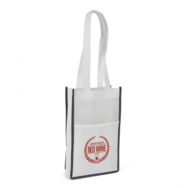 Promotional Sapphire Non-Woven Wine Bag - Image 1