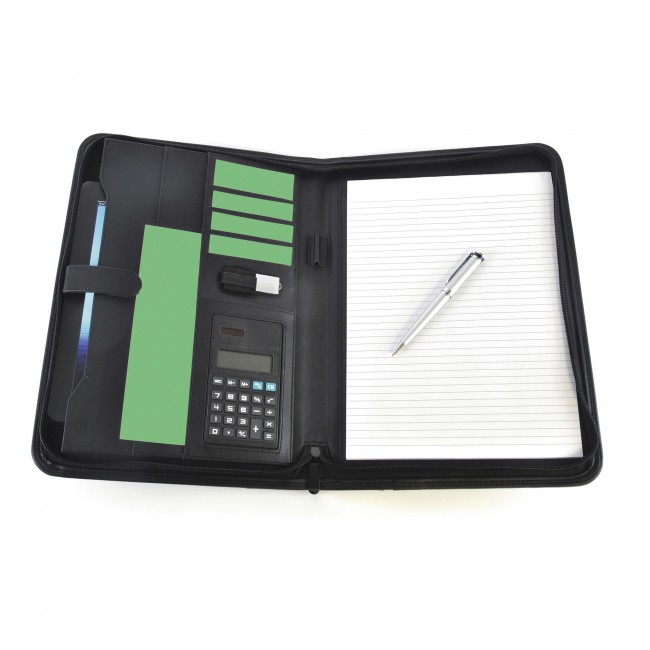 Promotional Pickering Oversized A4 Zipped Calculator folder - Image 2