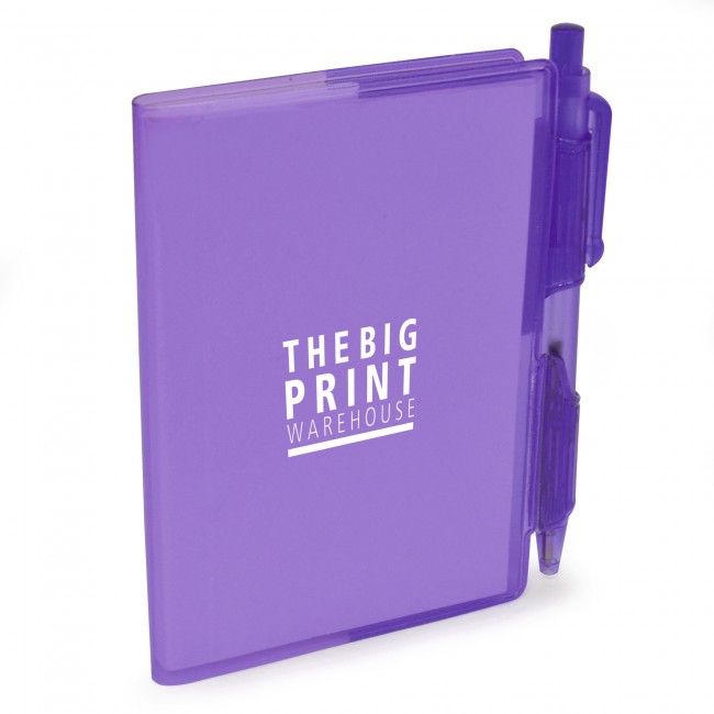 Promotional A7 PVC Notepad & Pen - Image 1