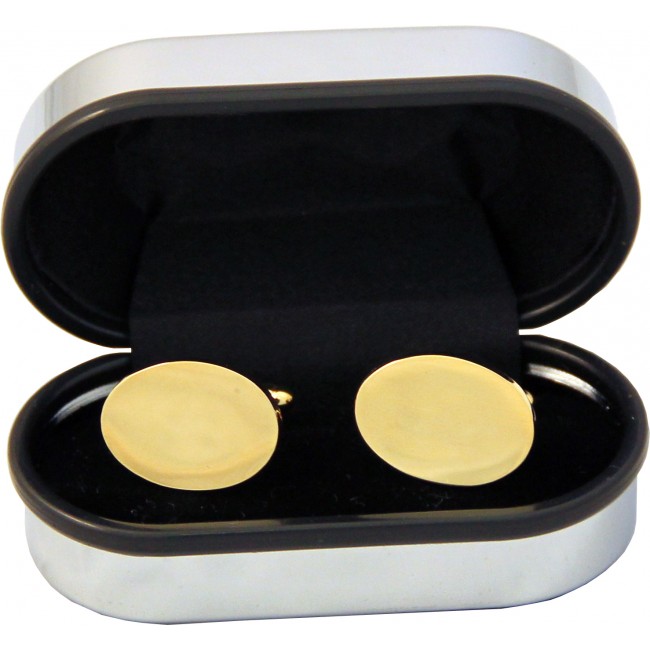 Promotional Gold Plated Cufflinks - Image 1